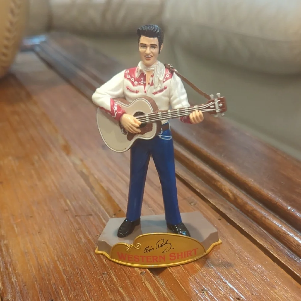 Western Shirt Figurine with Guitar Elvis Presley